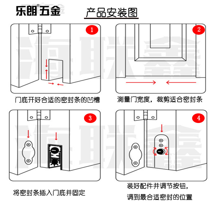 pg电子娱乐平台五金RDA-31 自动门底防尘器